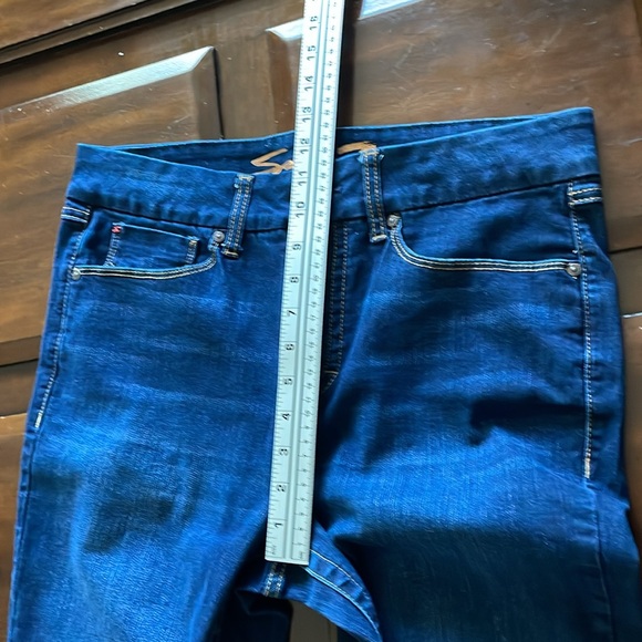 Women’s size 12 seven7 tummyless high-rise skinny blue jeans - Picture 5 of 16